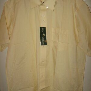 Bert Pulitzer Button Front Shirt Men's 16.5 Yellow New w/ Tags